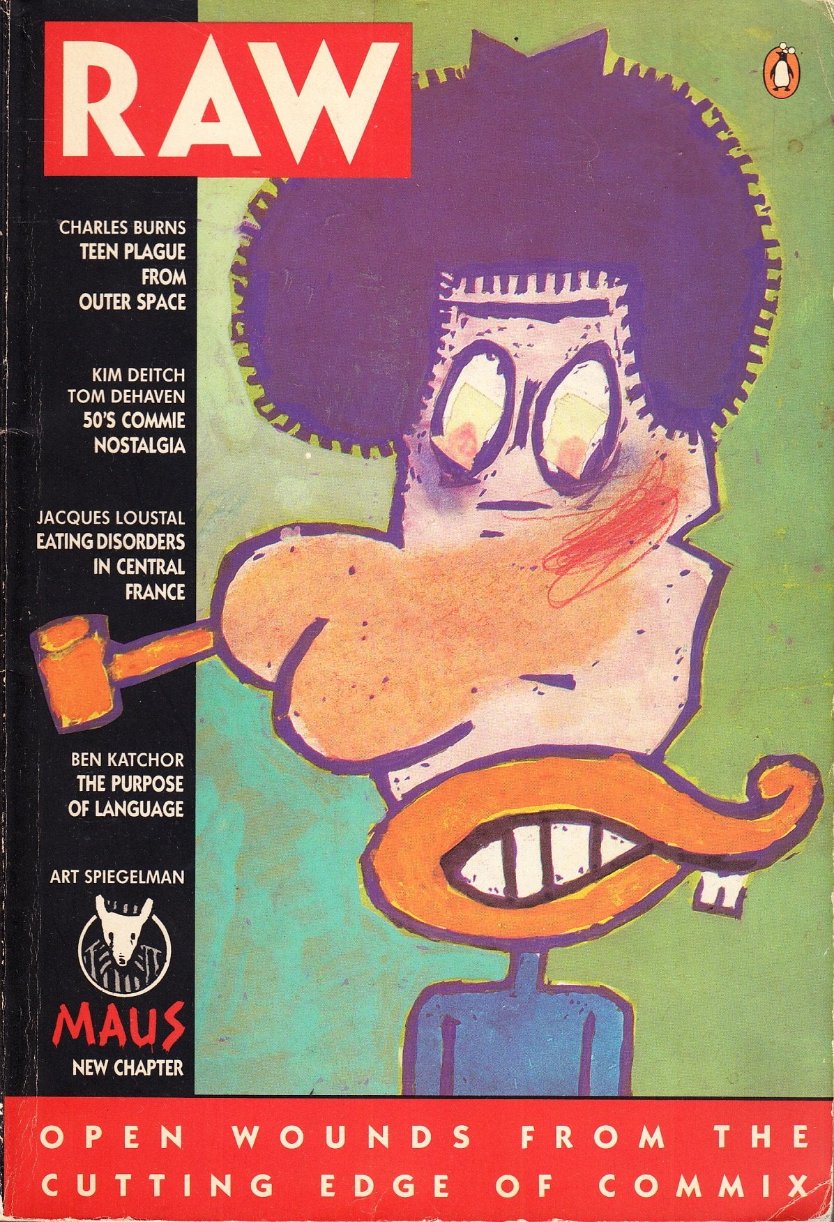 Raw;Open Wounds from the Cutting Edge of Commix (Penguin graphic fiction) Cartoons