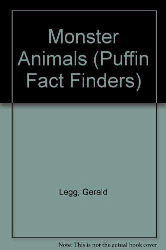 Puffin Factfinders: Monster Animals (Puffin Fact Finders S.) Non-fiction