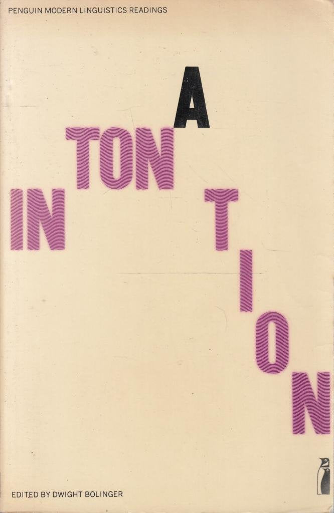 Intonation: selected readings; (Penguin education) Books