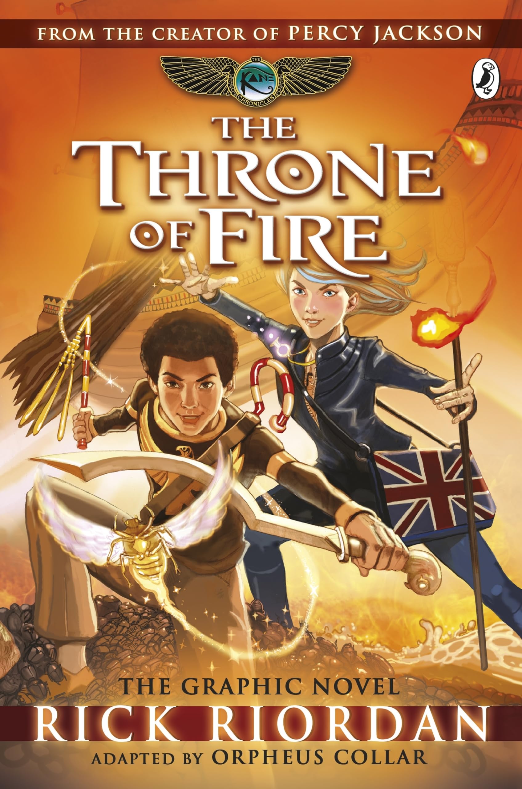 The Throne of Fire: The Graphic Novel (The Kane Chronicles Book 2) Manga