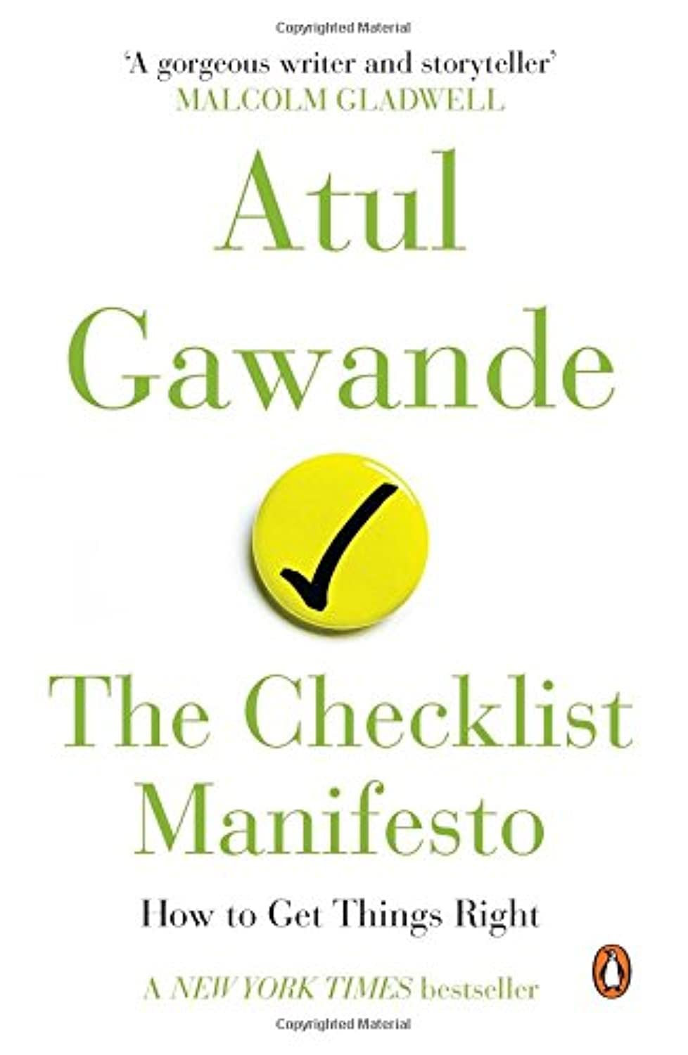 Penguin Books India The Checklist Manifesto : How To Get Things Right Books