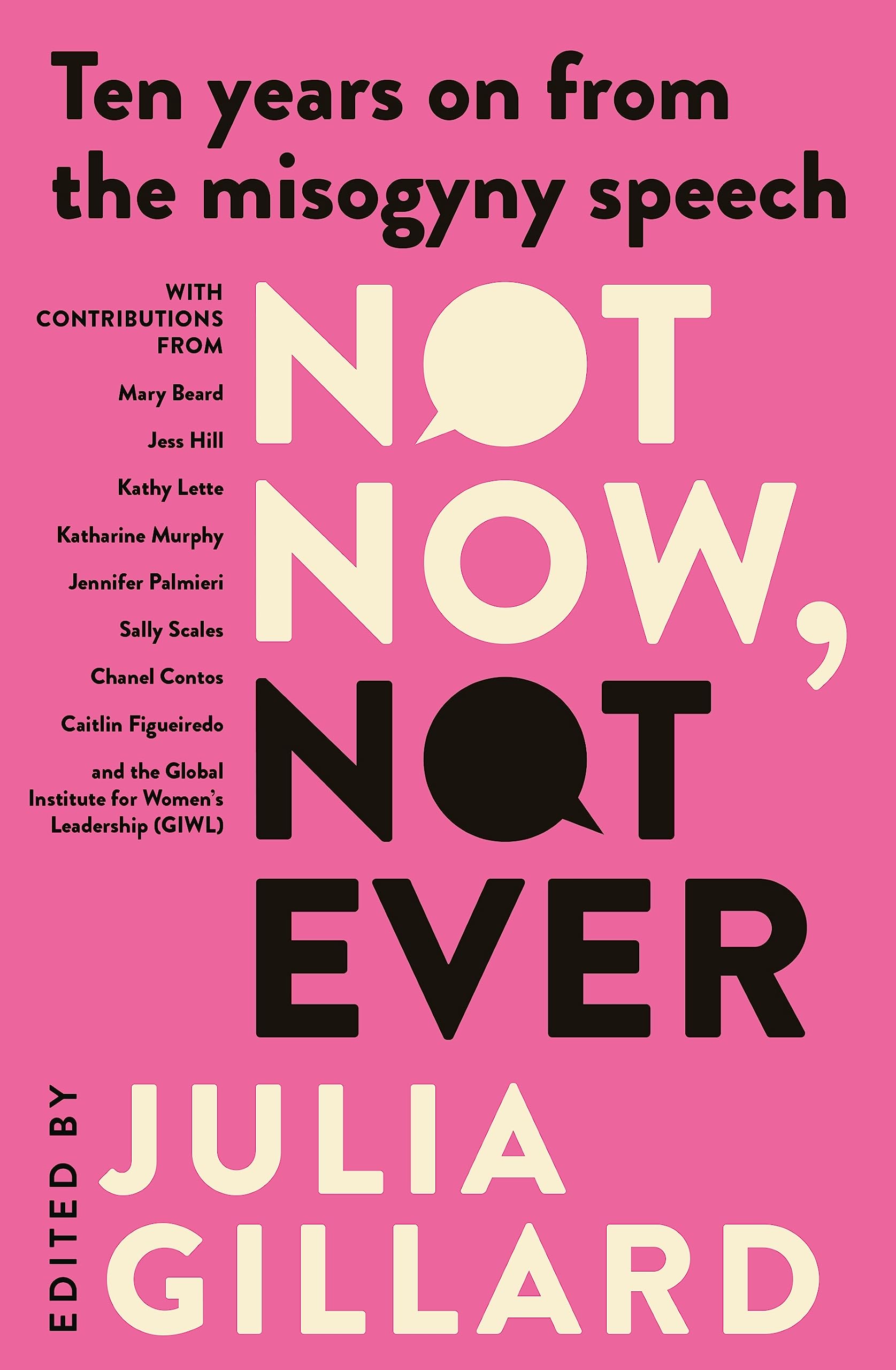 Not Now, Not Ever: Ten Years on from the Misogyny Speech book