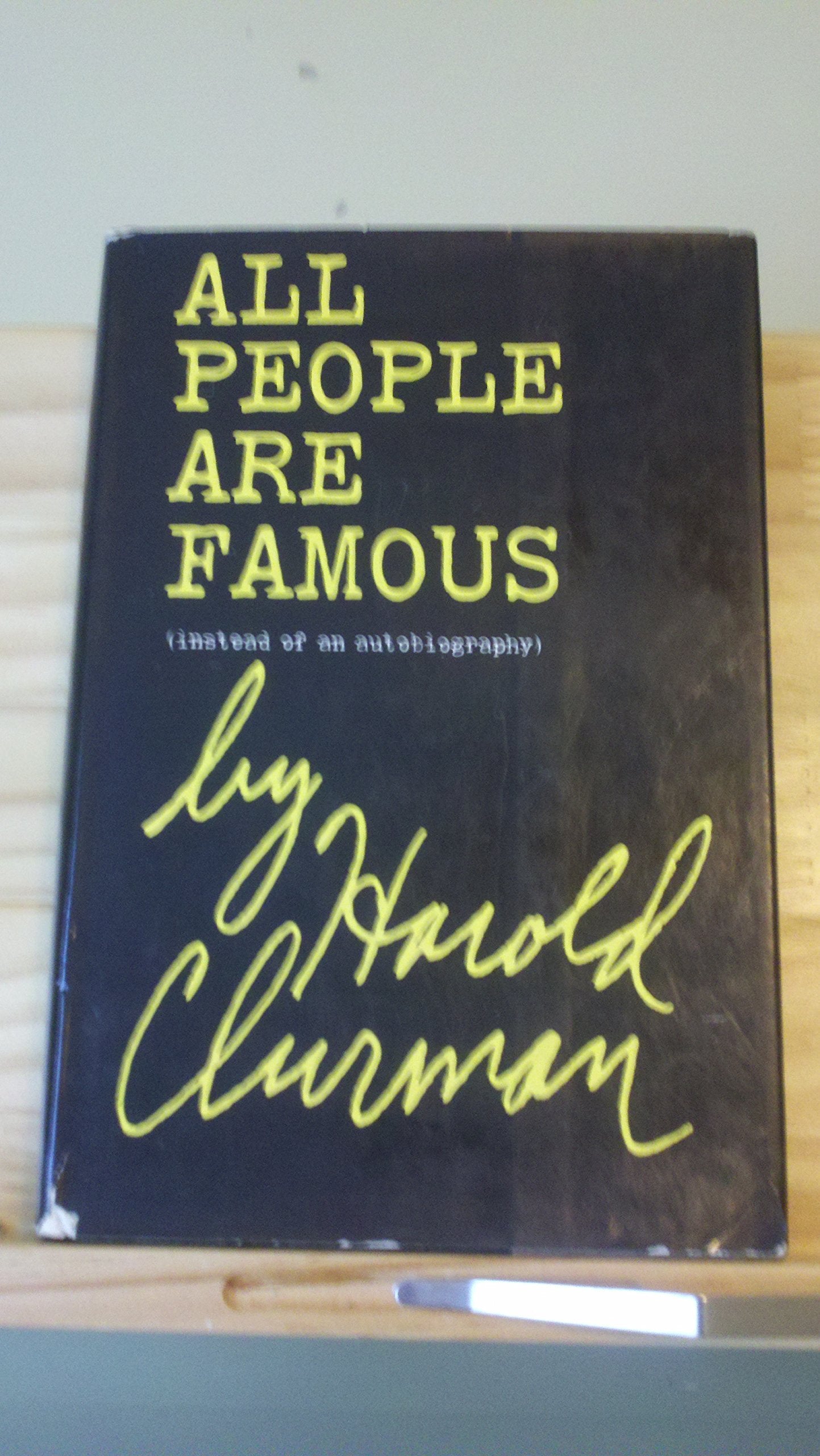 All people are famous (instead of an autobiography) Books