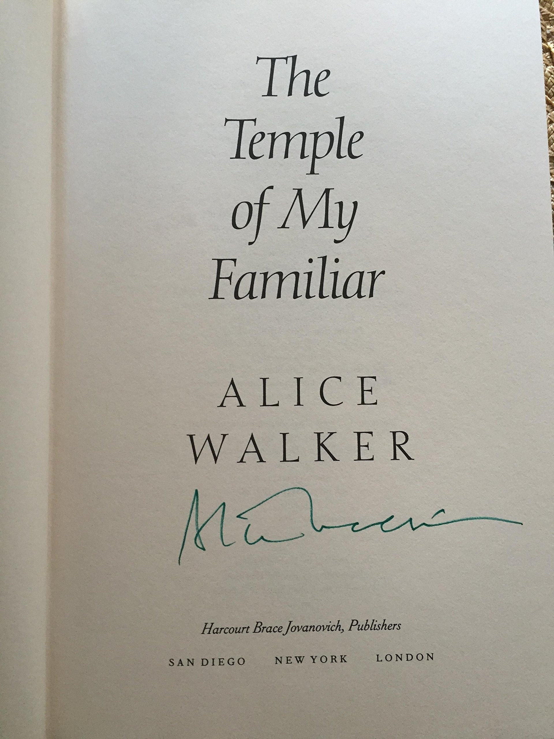 The Temple of My Familiar Contemporary literature