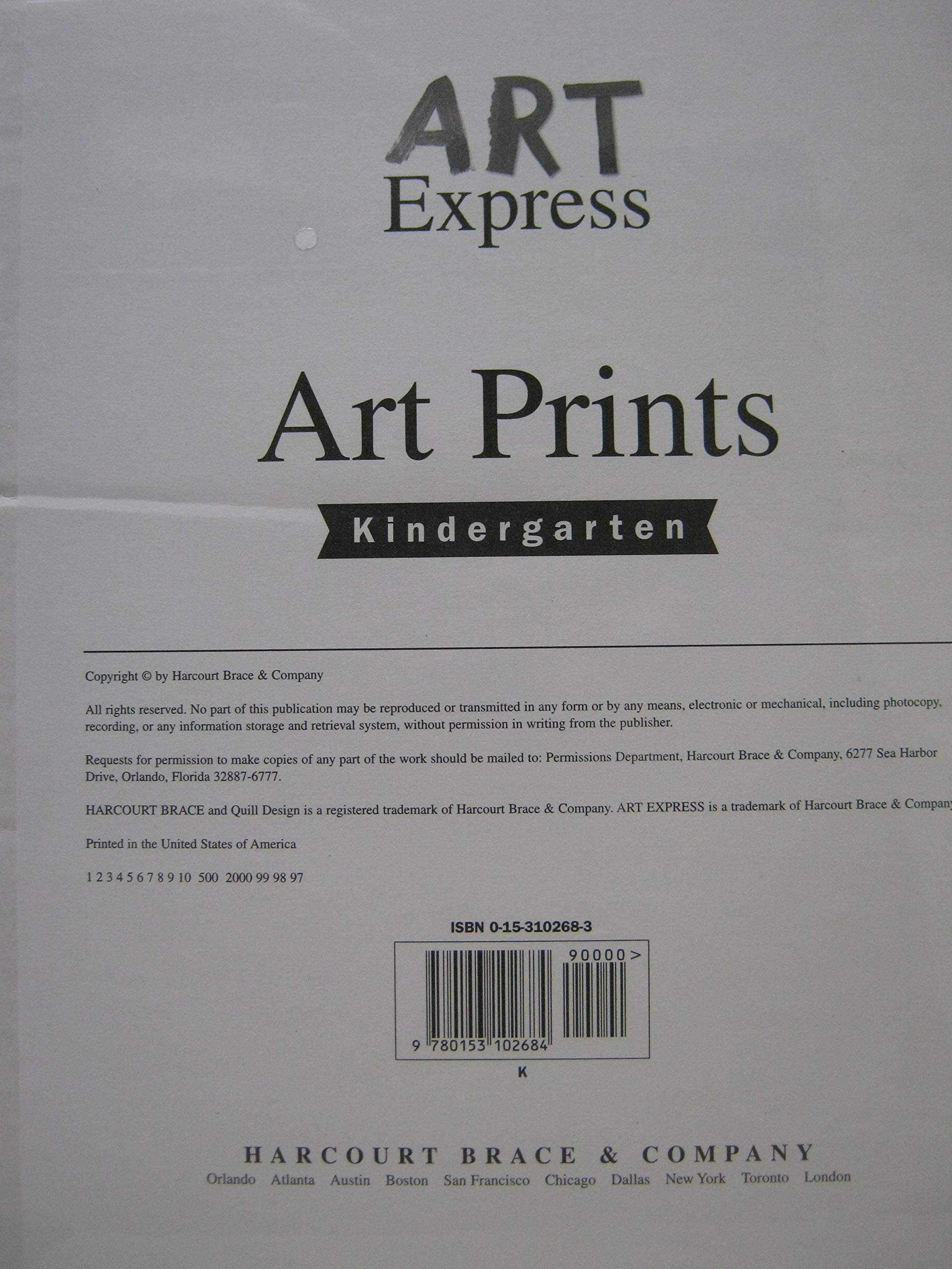 Product Image: 18 Art Prints-Kndgrtn Kit Art Express98