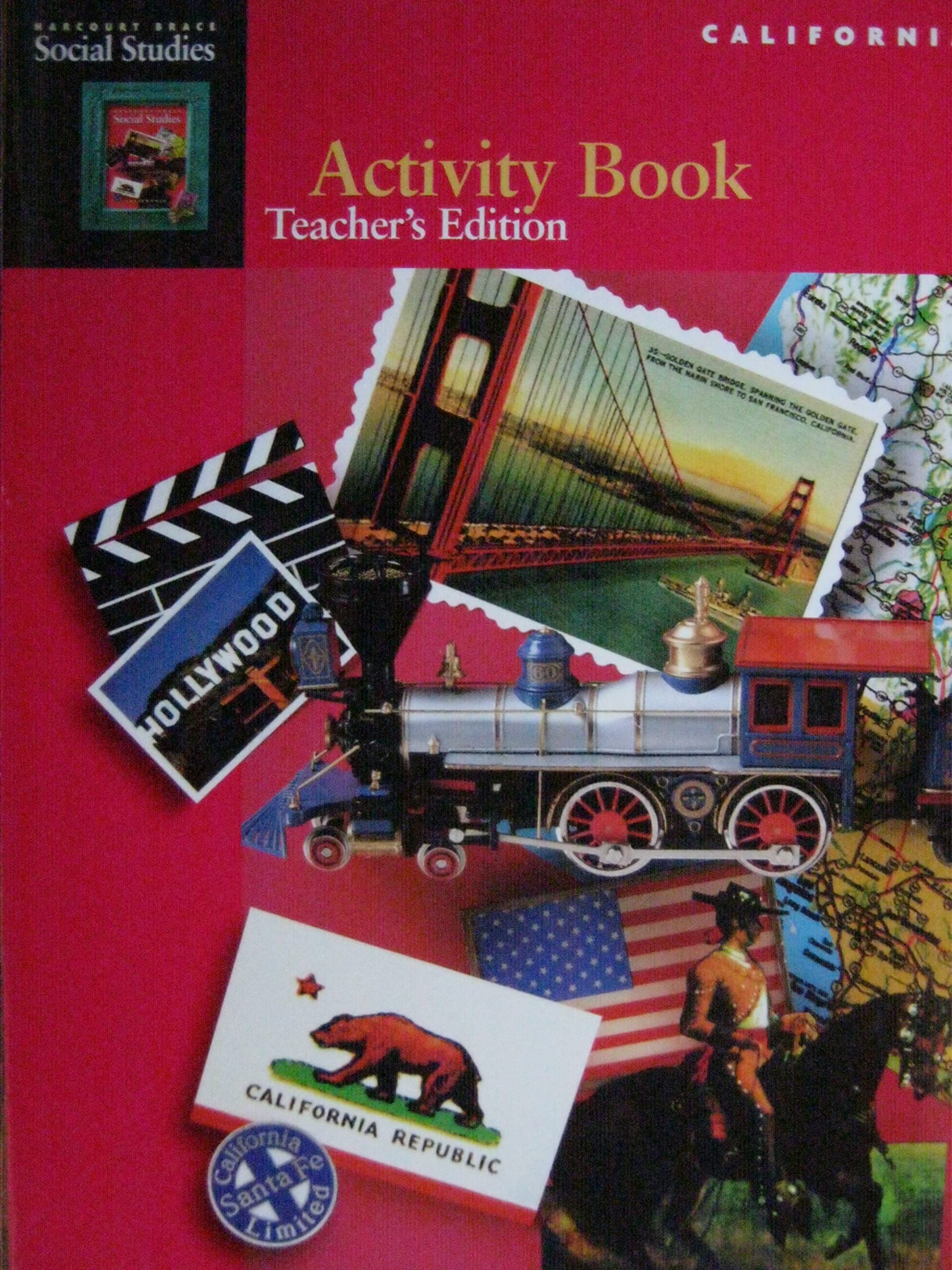 Activity Book, Teacher's Edition (Harcourt Brace Social Studies California) Books