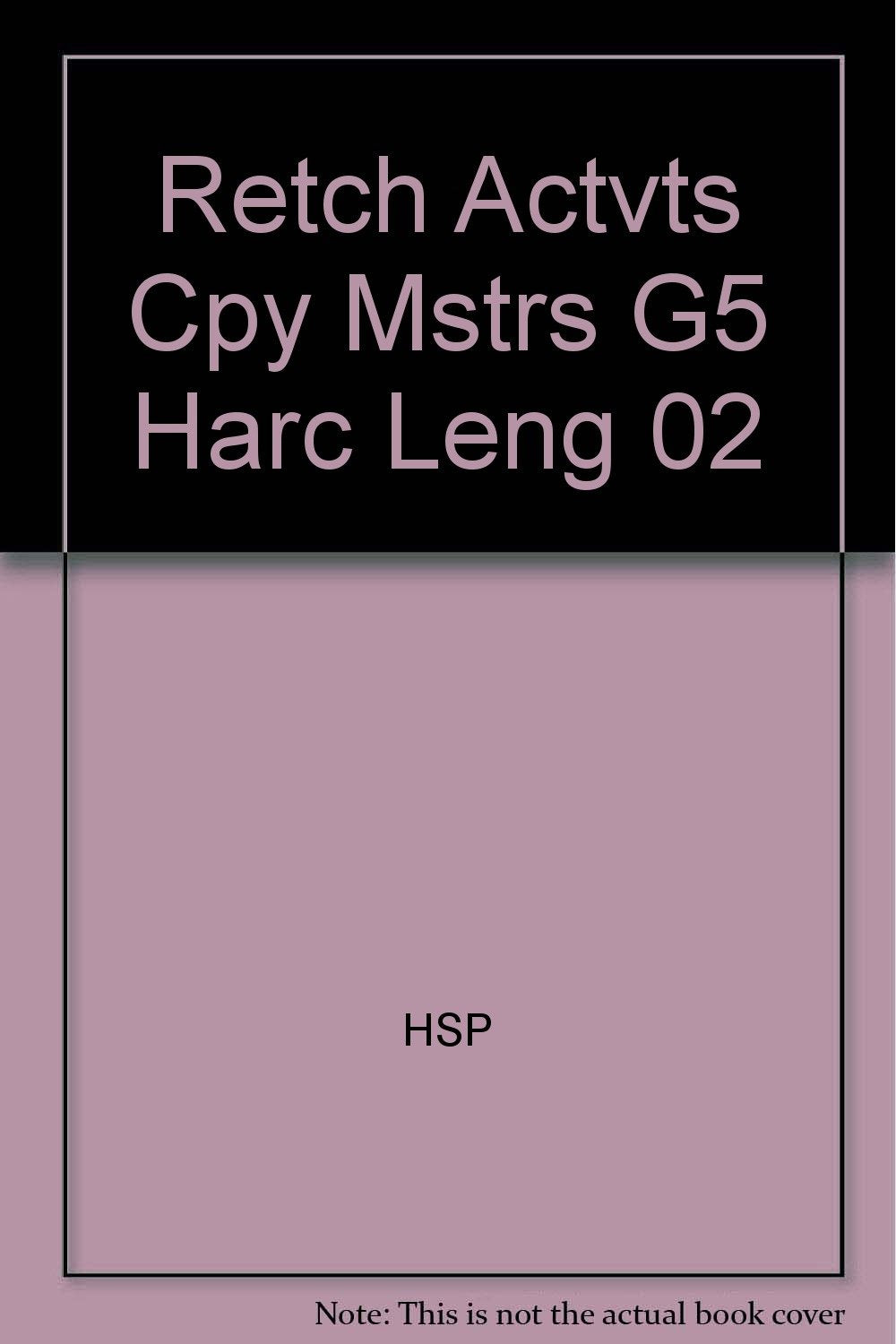 RETCH ACTVTS CPY MSTRS G5 HARC Books