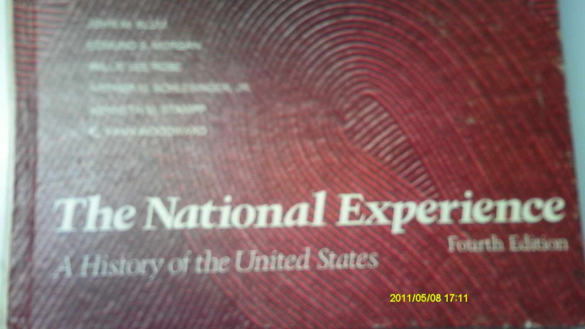 The National experience: A history of the United States book