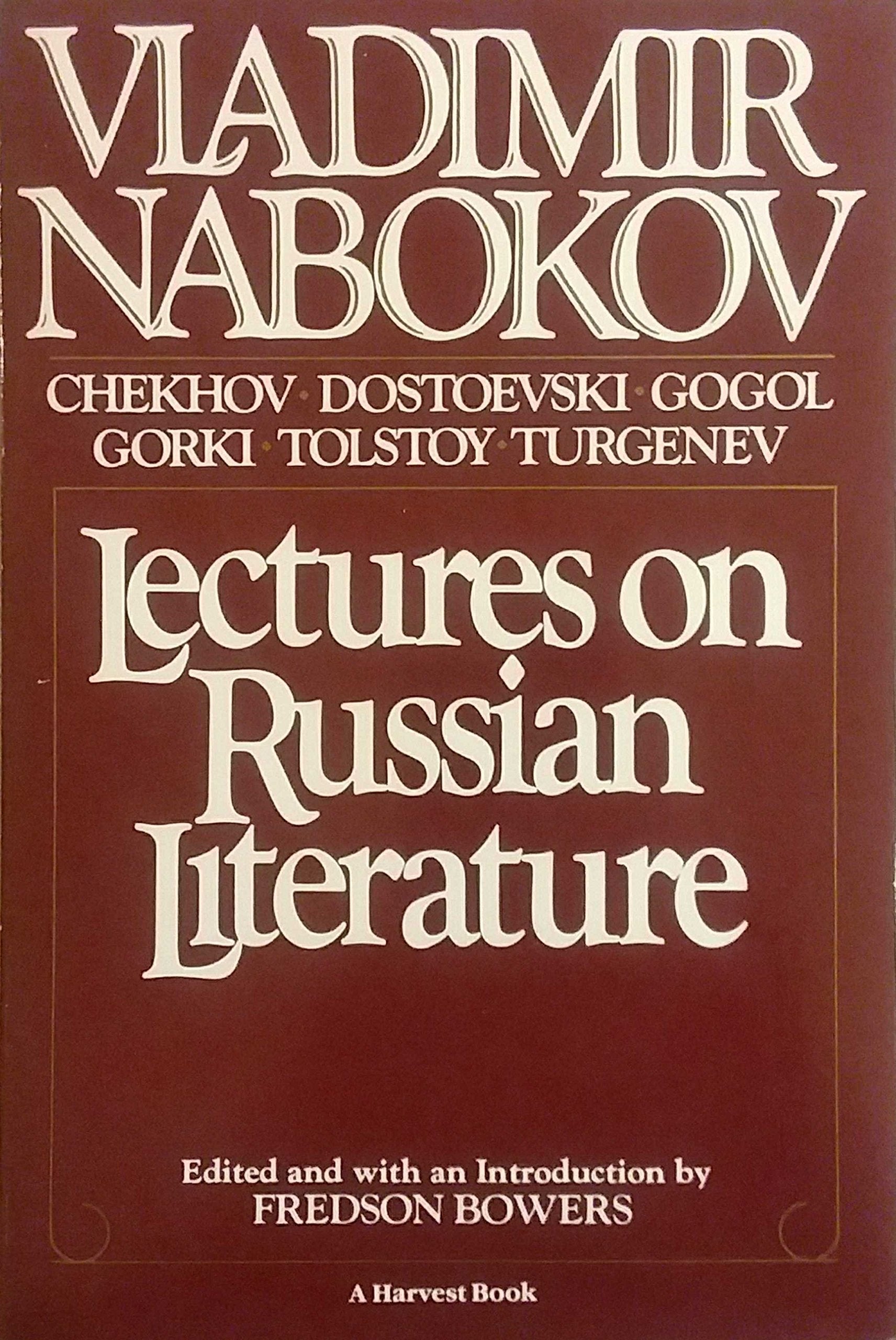 Lectures on Russian Literature Contemporary literature