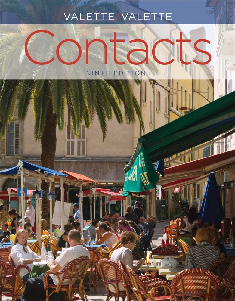 Contacts: Langue et culture francaises book