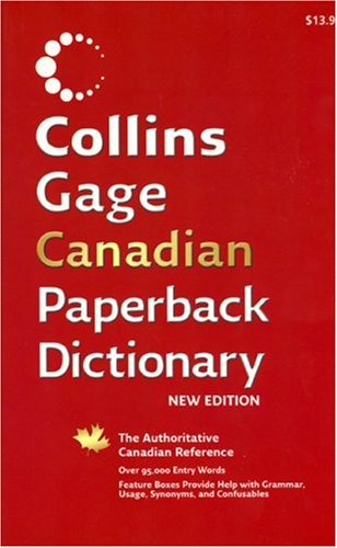 Collins Gage Canadian Paperback Dictionary New Edition Books