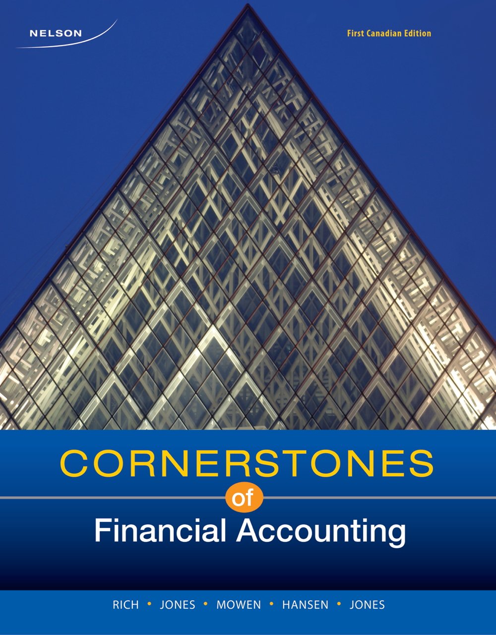 Cornerstones of Financial Accounting, First Canadian Edition Books