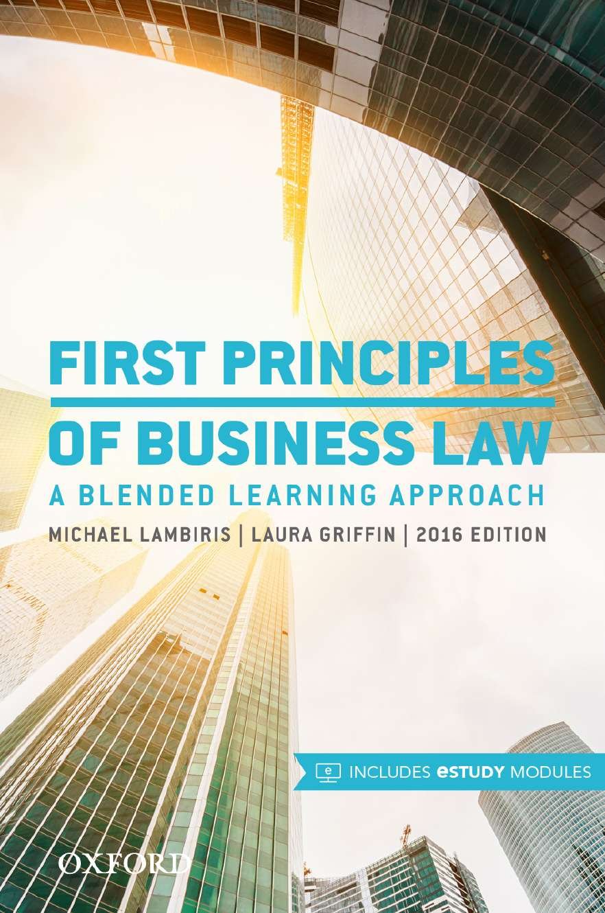 First Principles of Business Law Law