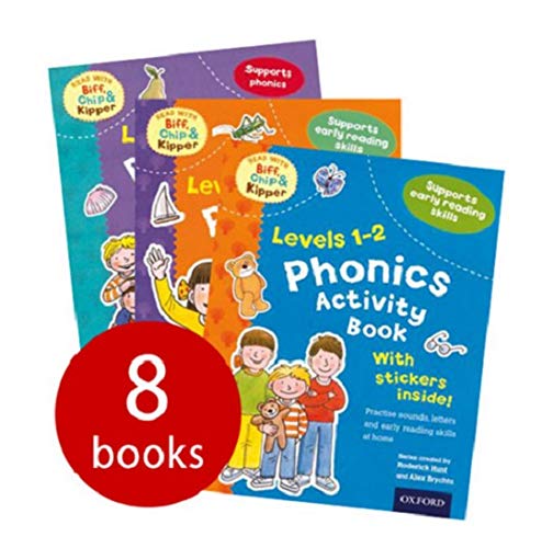 Phonics and Reading skills Pack (Oxford Reading Tree) 8 activity books with stickers. RRP £31.92 Books
