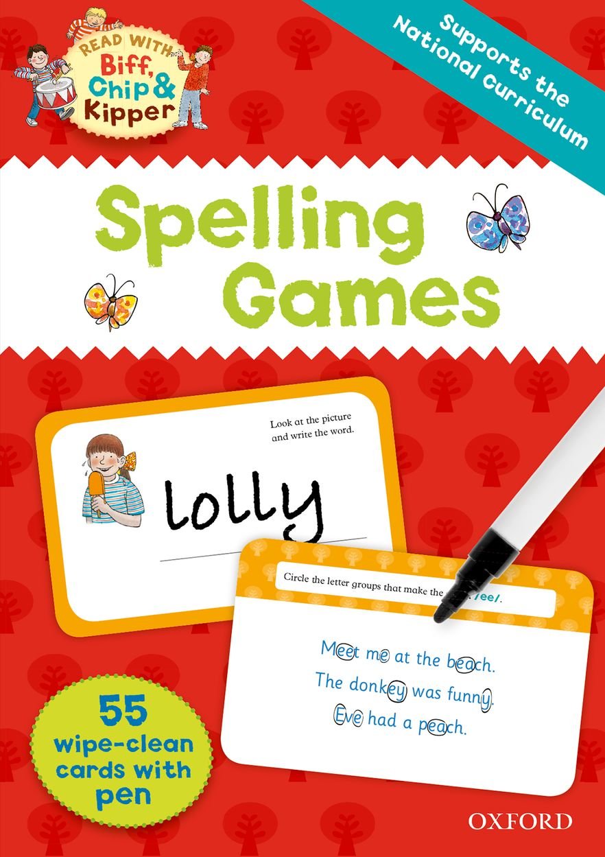 Oxford Reading Tree Read with Biff, Chip and Kipper: Spelling Games Flashcards Books