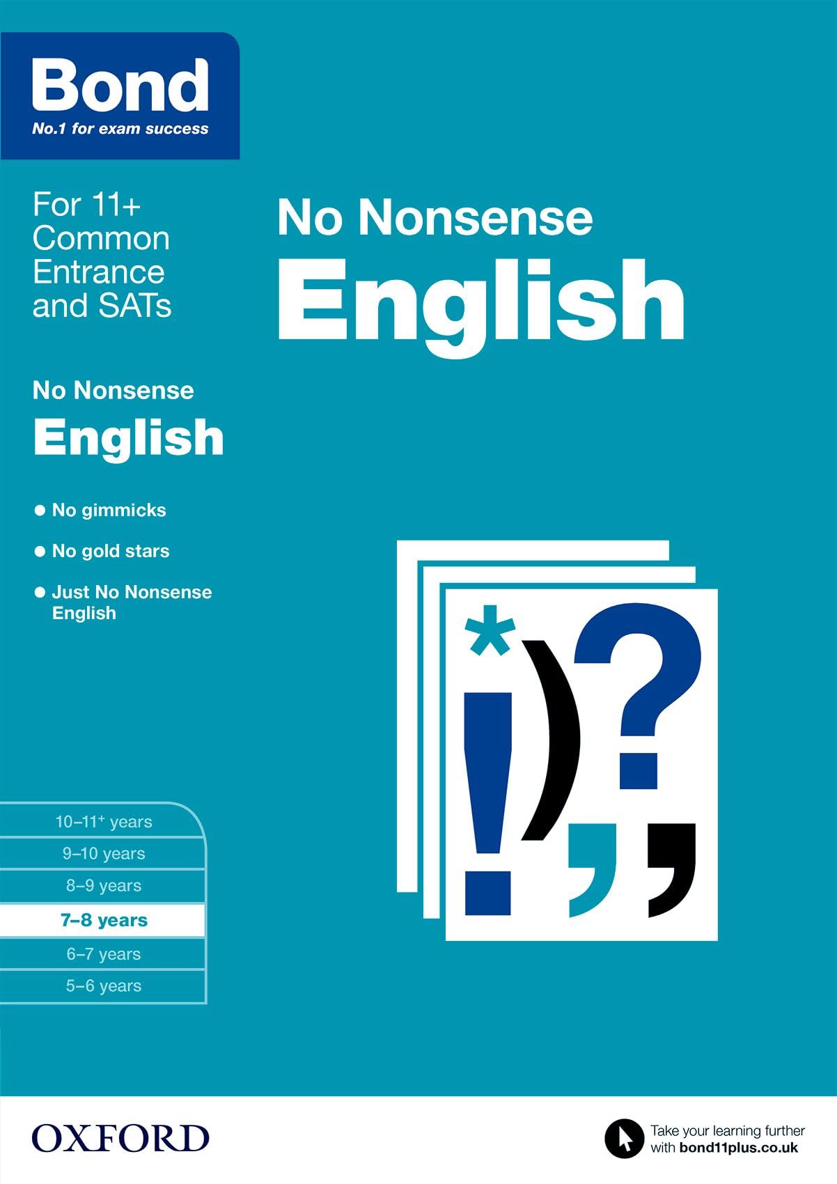 Bond 11+: English: No Nonsense: 7-8 years book