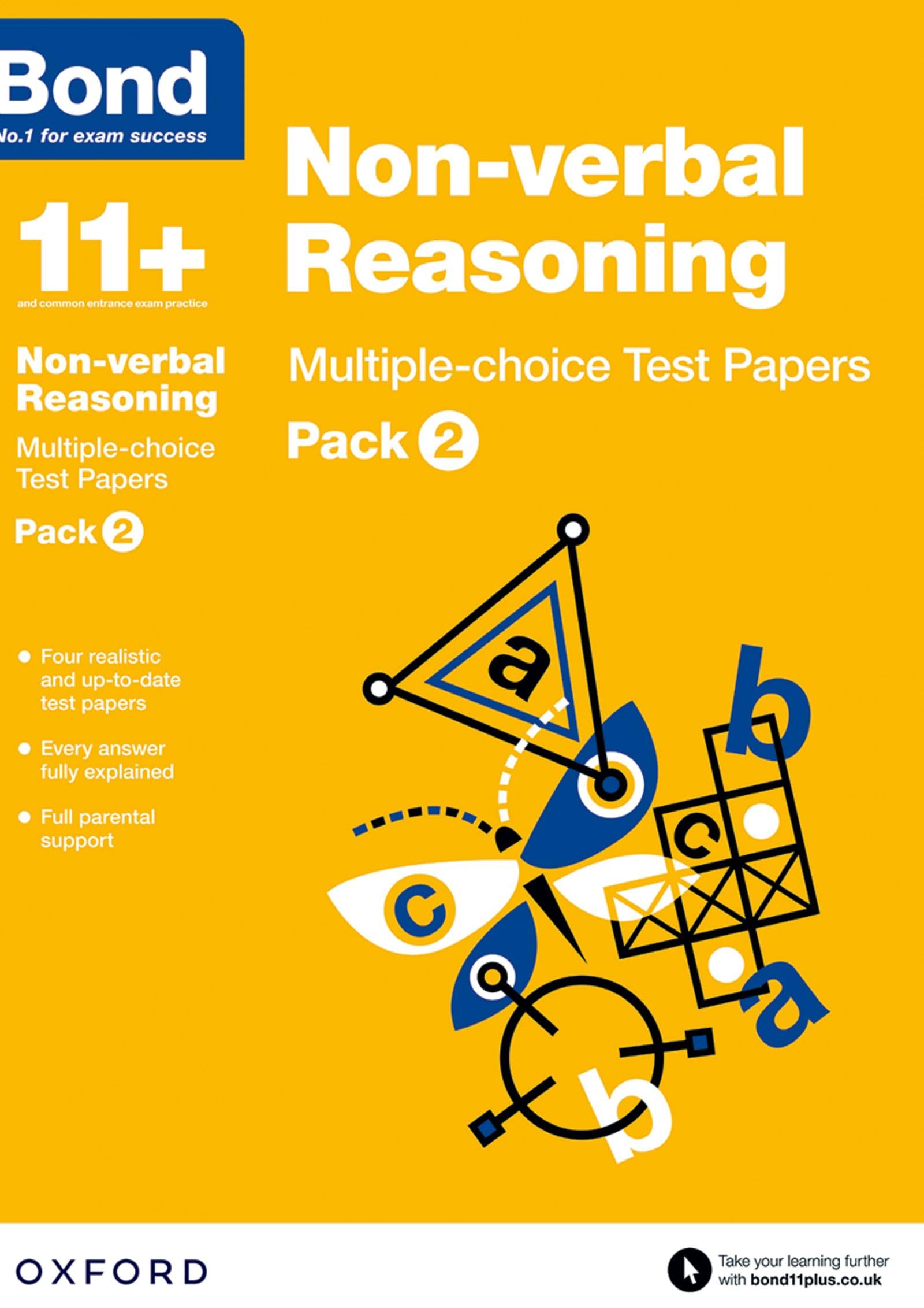 Bond 11+: Non-verbal Reasoning: Multiple-choice Test Papers (for GL Assessment & other 11 plus exams): Pack 2 book