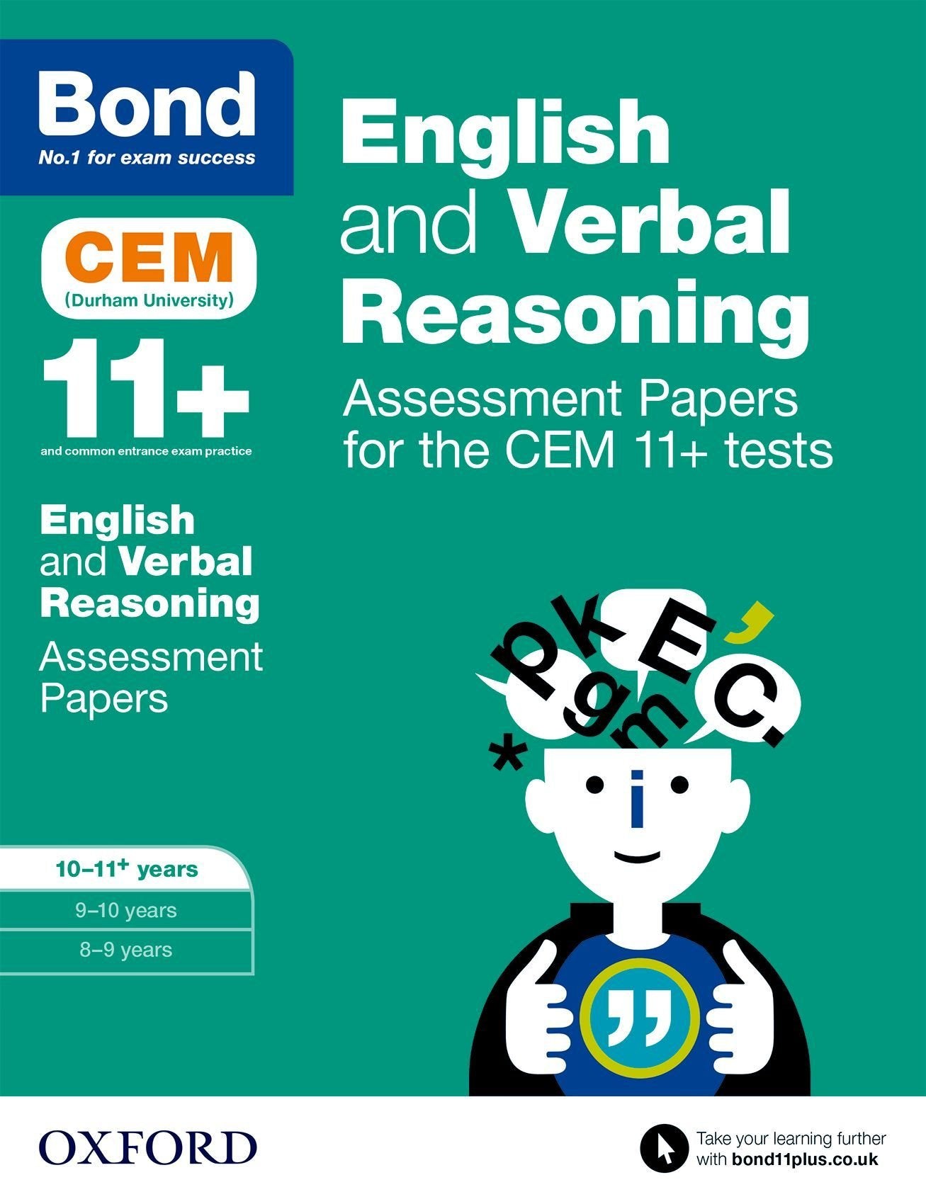 Bond 11+: English and Verbal Reasoning: Assessment Papers for the CEM 11+ tests: Ready for the 2023 exam: 10-11+ years Education & Training