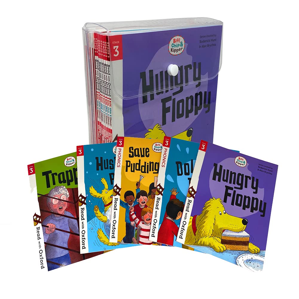 Biff, Chip and Kipper Stage 3 Read with Oxford: 5+: 16 Books Collection Set Novels & Short Stories