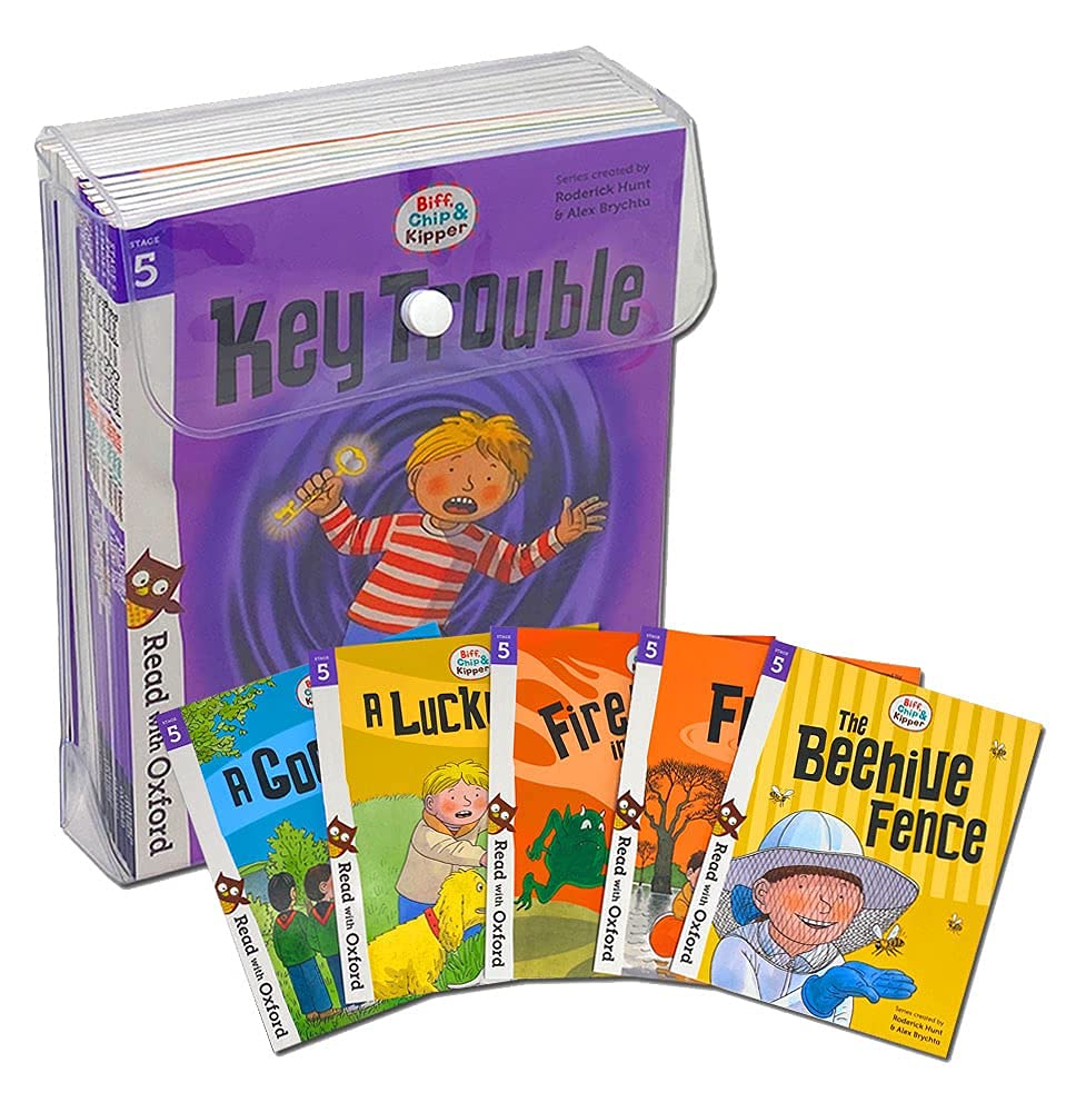 Biff, Chip and Kipper Stage 5 Read with Oxford: 6+: 16 Books Collection Set Novels & Short Stories