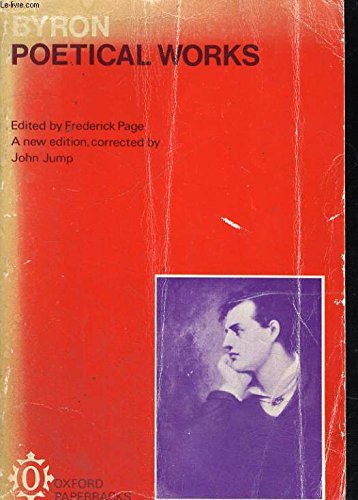 Byron: Poetical Works (Oxford Paperbacks) Medicine