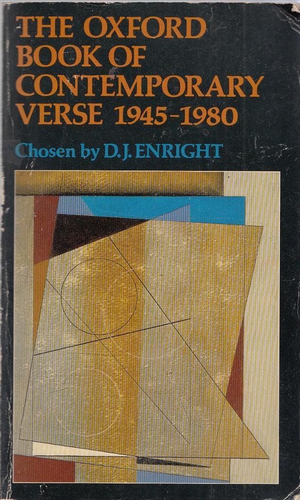 The Oxford Book of Contemporary Verse, 1945-1980 Poetry