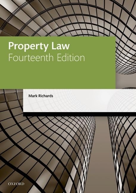 Property Law (Legal Practice Course Manuals) Law