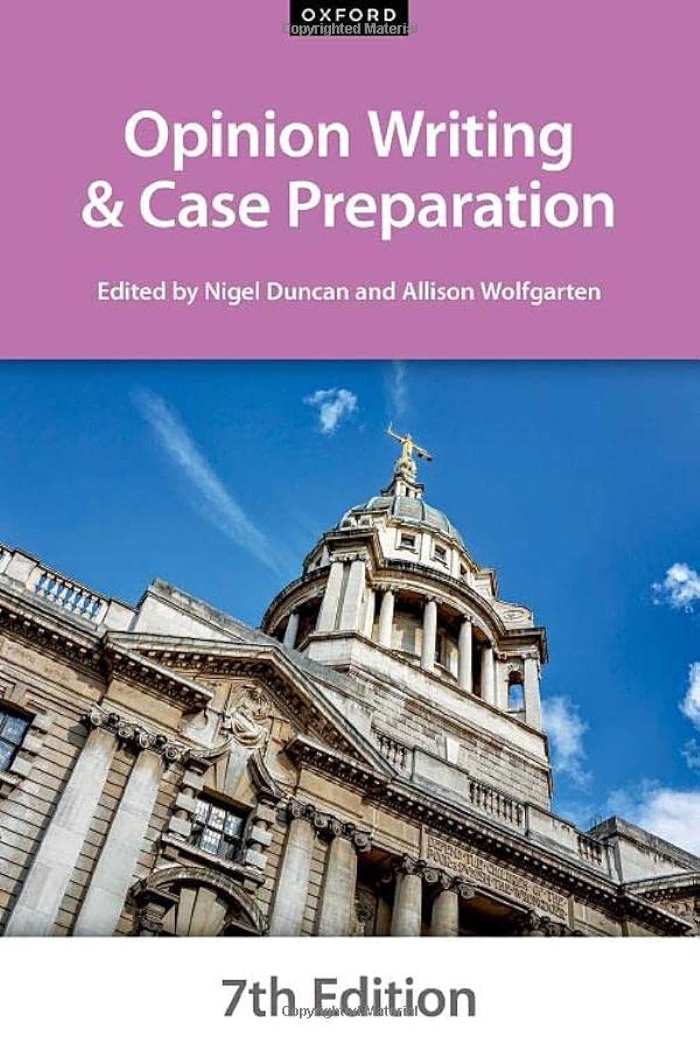 Opinion Writing and Case Preparation (Bar Manuals) Law