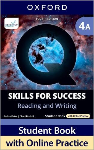 Q: Skills for Success Fourth Edition Level 4 Reading and Writing Student Book A with Online Practice Foreign Languages ​​& Dictionaries