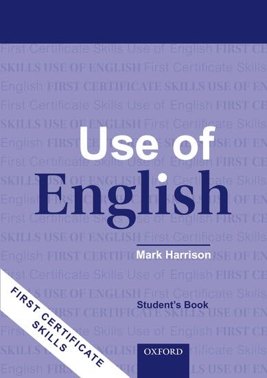 First Certificate Skills: Use of English Student's Book New Edition Foreign Languages ​​& Dictionaries