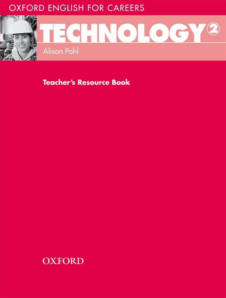 Technology 2. Teacher's Book: Teacher's Resource Book (English for Careers) Medicine