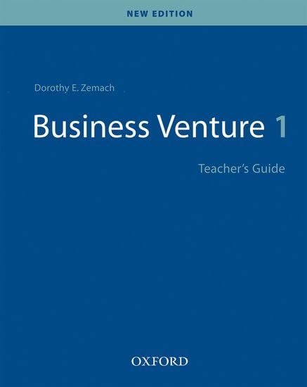 Business Venture 1: Teacher's Book Foreign Languages ​​& Dictionaries