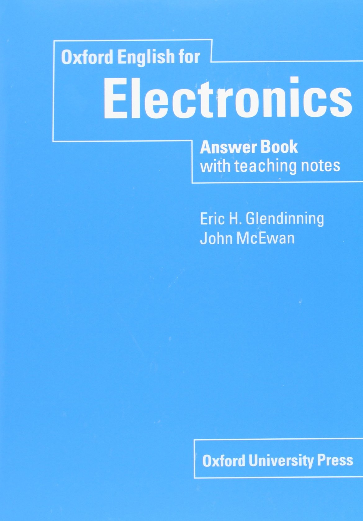 Oxford English for Electronics Answer Book (English For Careers) Foreign Languages ​​& Dictionaries