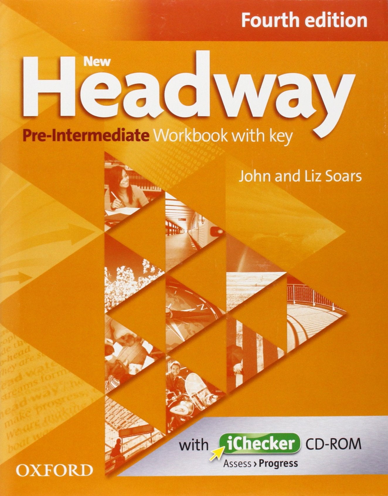 New Headway: Pre-Intermediate. Workbook + iChecker with Key Foreign Languages ​​& Dictionaries
