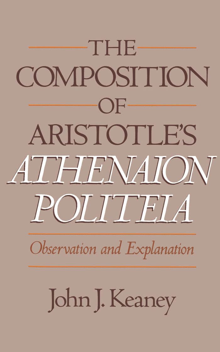 The Composition of Aristotle's Athenaion Politeia Philosophy