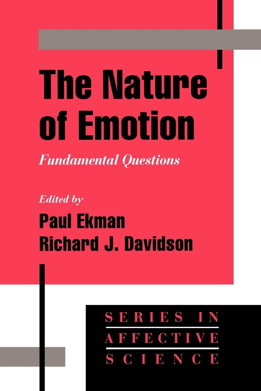 The Nature of Emotion: Fundamental Questions (Series in Affective Science) Medicine