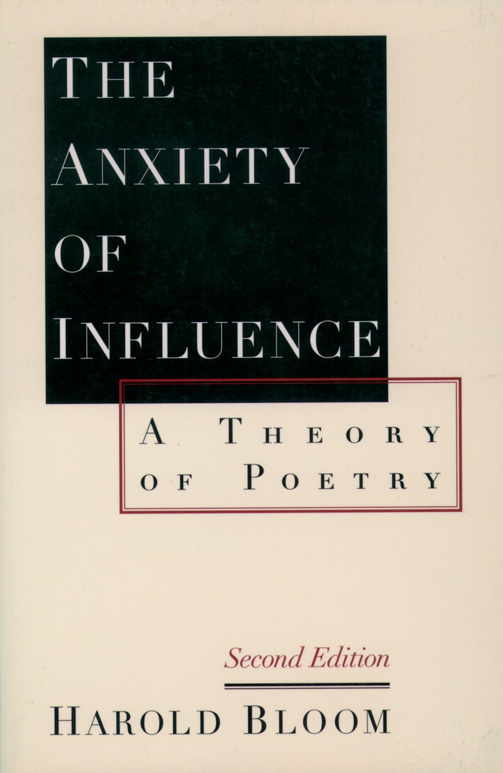 The Anxiety of Influence: A Theory of Poetry: A Theory of Poetry, 2nd Edition Social Sciences