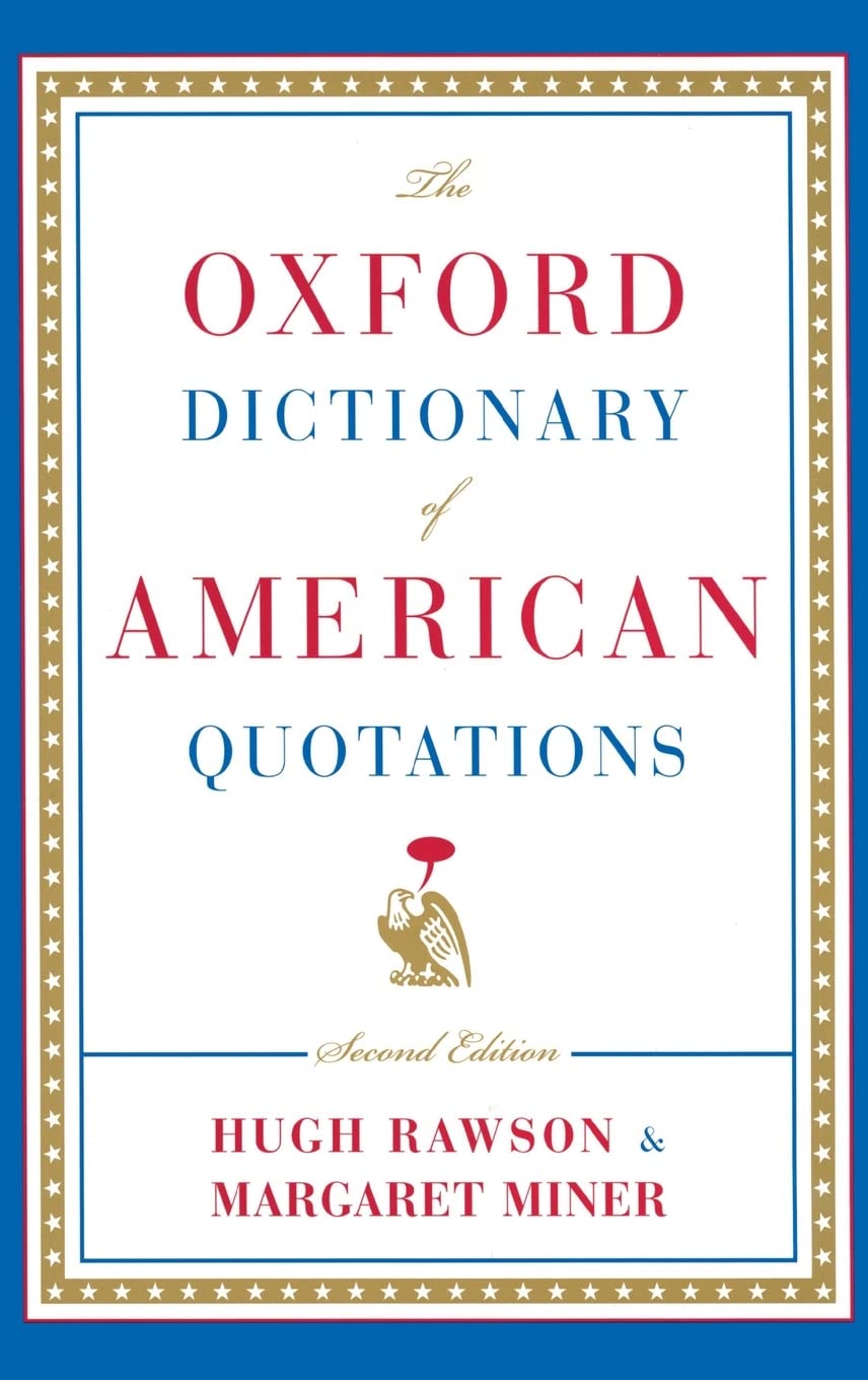 The Oxford Dictionary Of American Quotations book