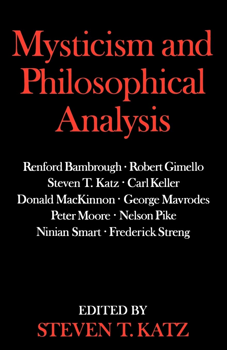 Product Image: Mysticism and Philosophical Analysis