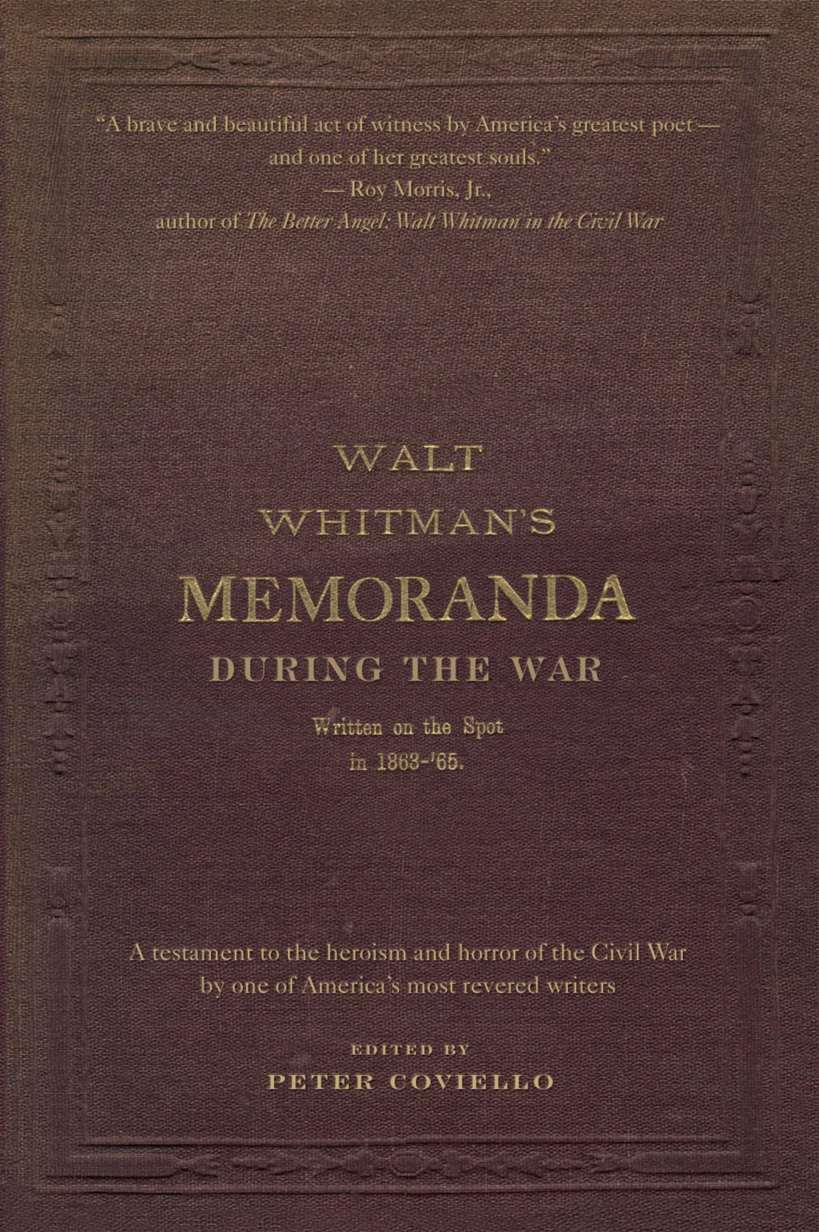 Walt Whitman's Memoranda During the War Contemporary literature