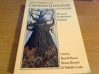 An Anthology of Canadian Literature in English Books