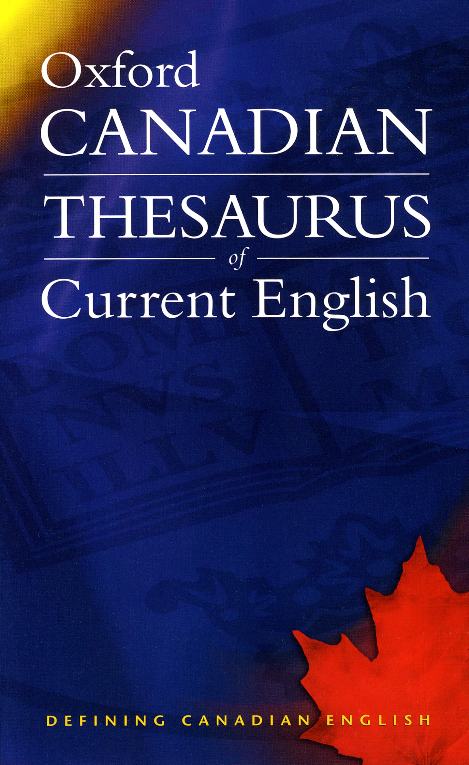 Oxford Canadian Thesaurus of Current English book