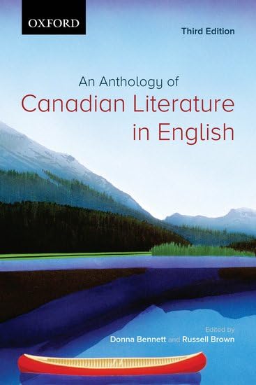 An Anthology of Canadian Literature in English Social Sciences