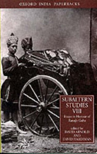 Subaltern Studies: Essays in Honour of Ranajit Guha Volume VIII General education