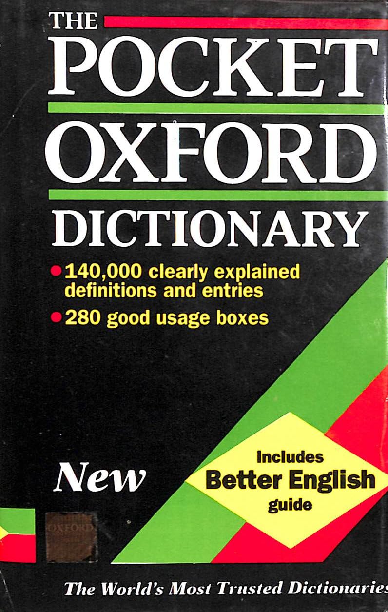 The Pocket Oxford Dictionary of Current English Books