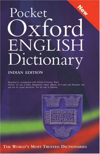 Pocket Oxford English Dictionary book