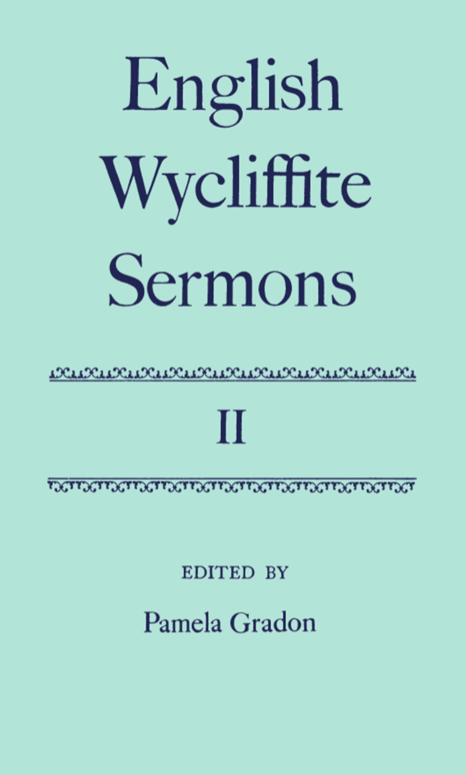 English Wycliffite Sermons Essays & Short Stories