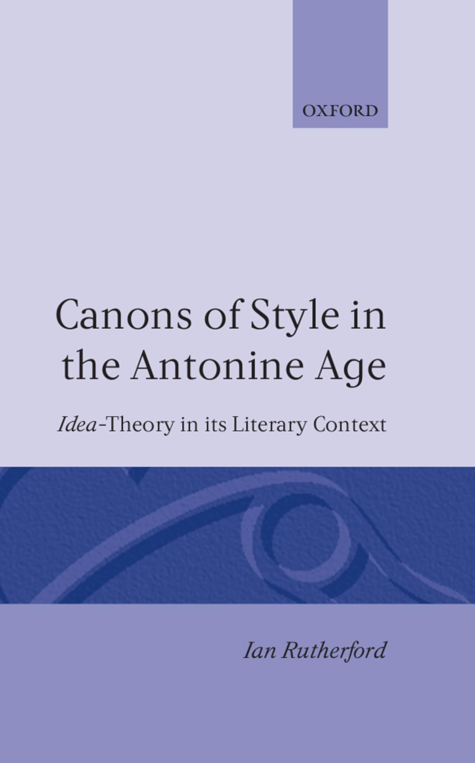 Canons of Style in the Antonine Age Social Sciences