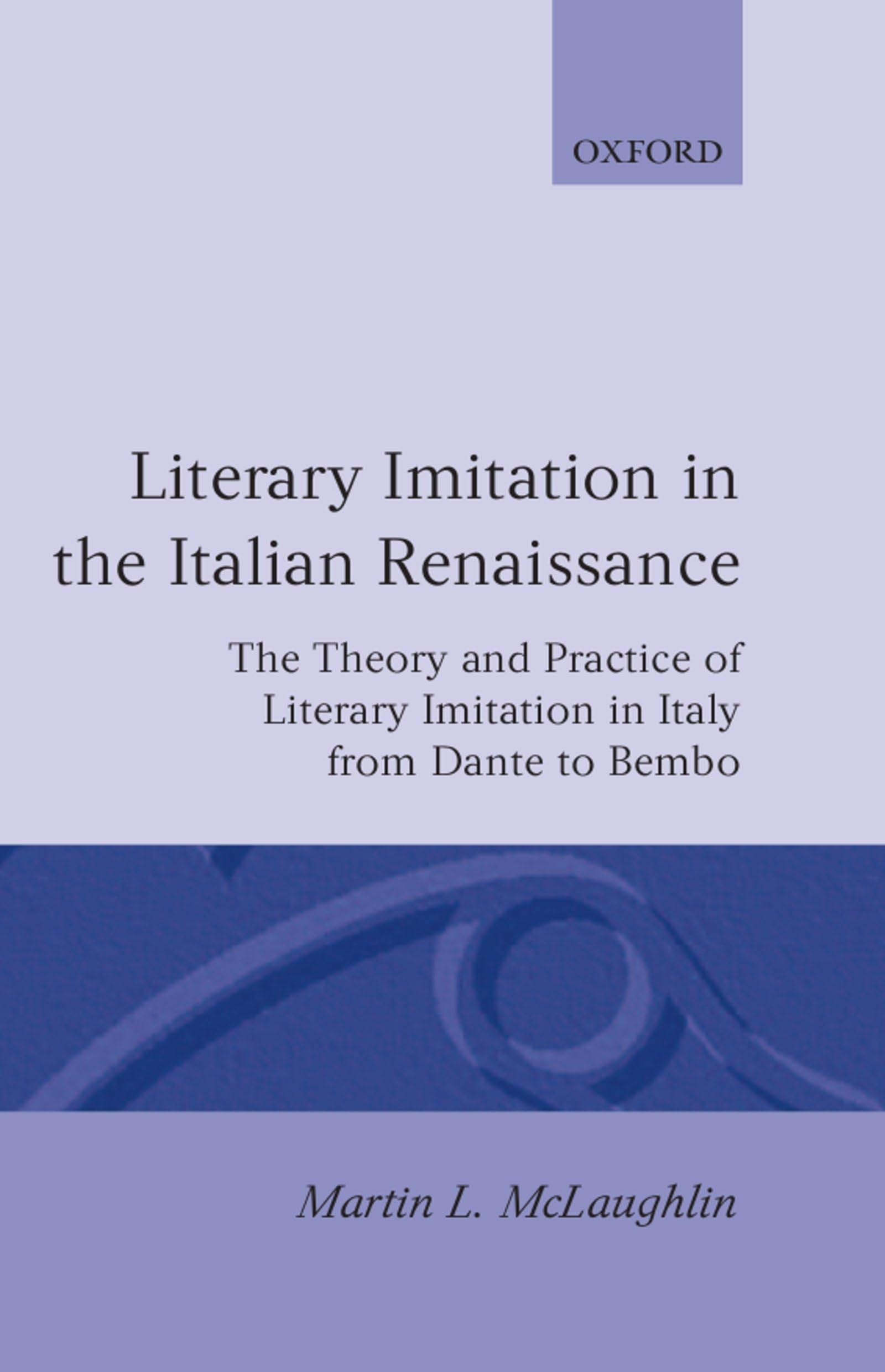 Literary Imitation in the Italian Renaissance Contemporary literature