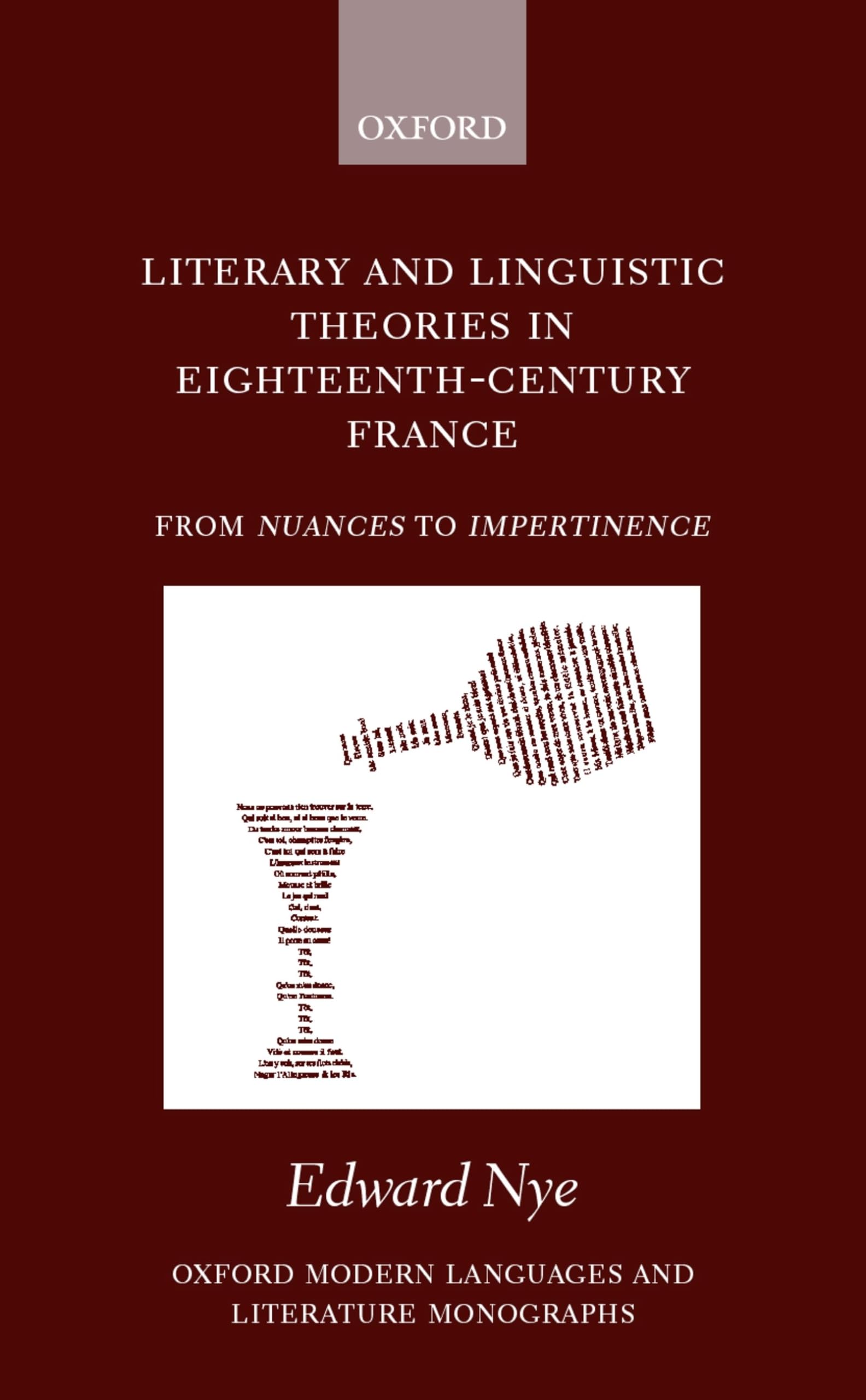 Literary and Linguistic Theories in Eighteenth-Century France Philosophy
